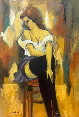 Art work by Stefano Puleo Figura  - oil canvas 
